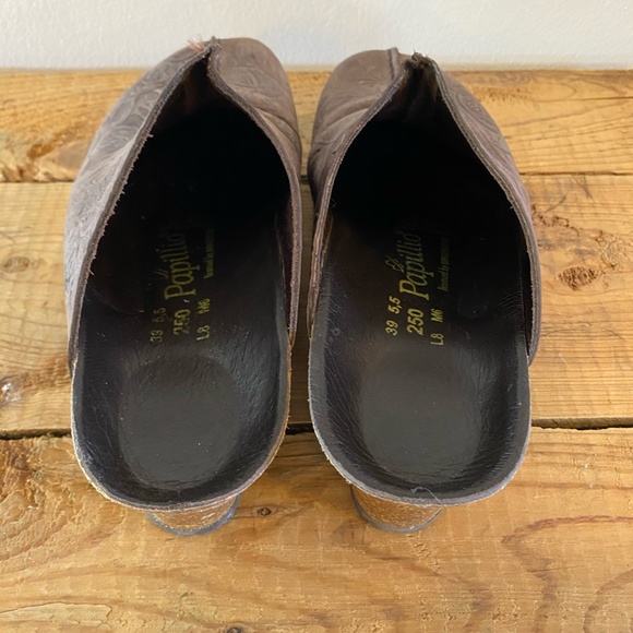Papillio by Birkenstock Brown Clog Mule L 8 39 Cork Delores Wedge - Picture 4 of 12